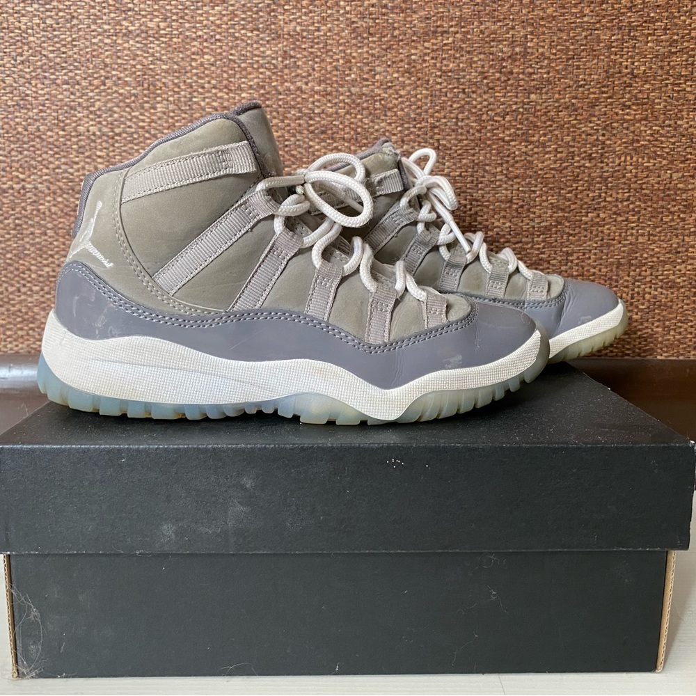 Jordan cool grey 11s size 1Y